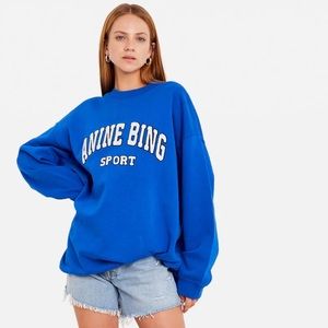Anine Bing tyler sweatshirt/electric blue